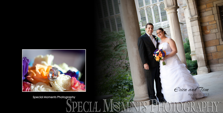 Law Quad & Downtown Ann Arbor MI wedding photograph