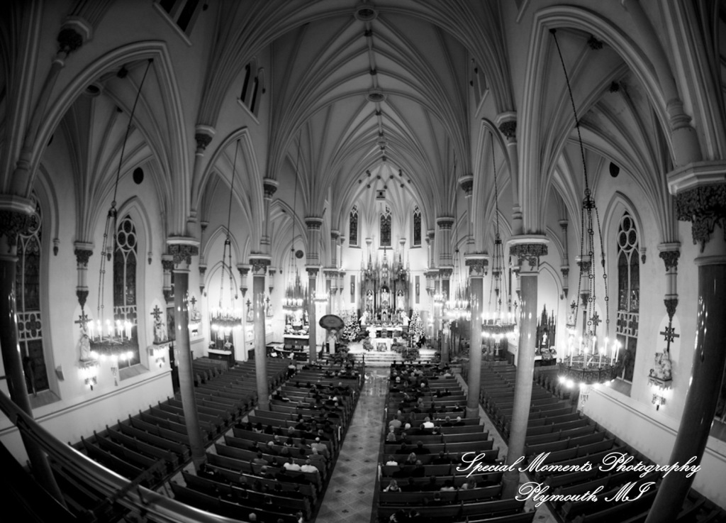 Katie & Mike at St. Patrick Historic Catholic Toledo OH wedding photograph
