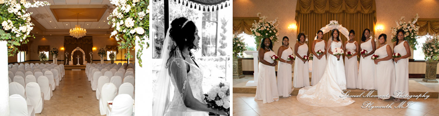 Sericka & Milton at Crystal Gardens Southgate MI wedding photograph