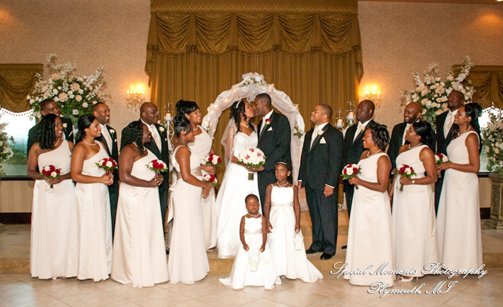 Sericka & Milton at Crystal Gardens Southgate MI wedding photograph