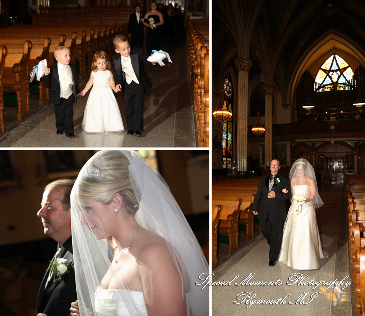 Coleen & Nick at Sweetest Heart of Mary Detroit MI wedding photograph