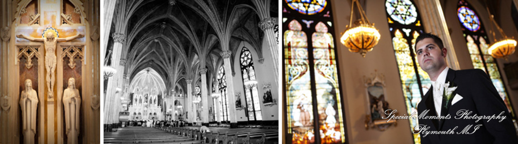 Coleen & Nick at Sweetest Heart of Mary Detroit MI wedding photograph