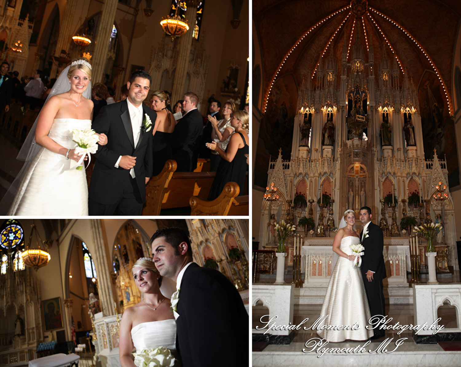 Coleen & Nick at Sweetest Heart of Mary Detroit MI wedding photograph