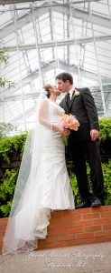 Lori & Kyle at Matthaei Botanical Gardens Ann Arbor MI wedding photograph
