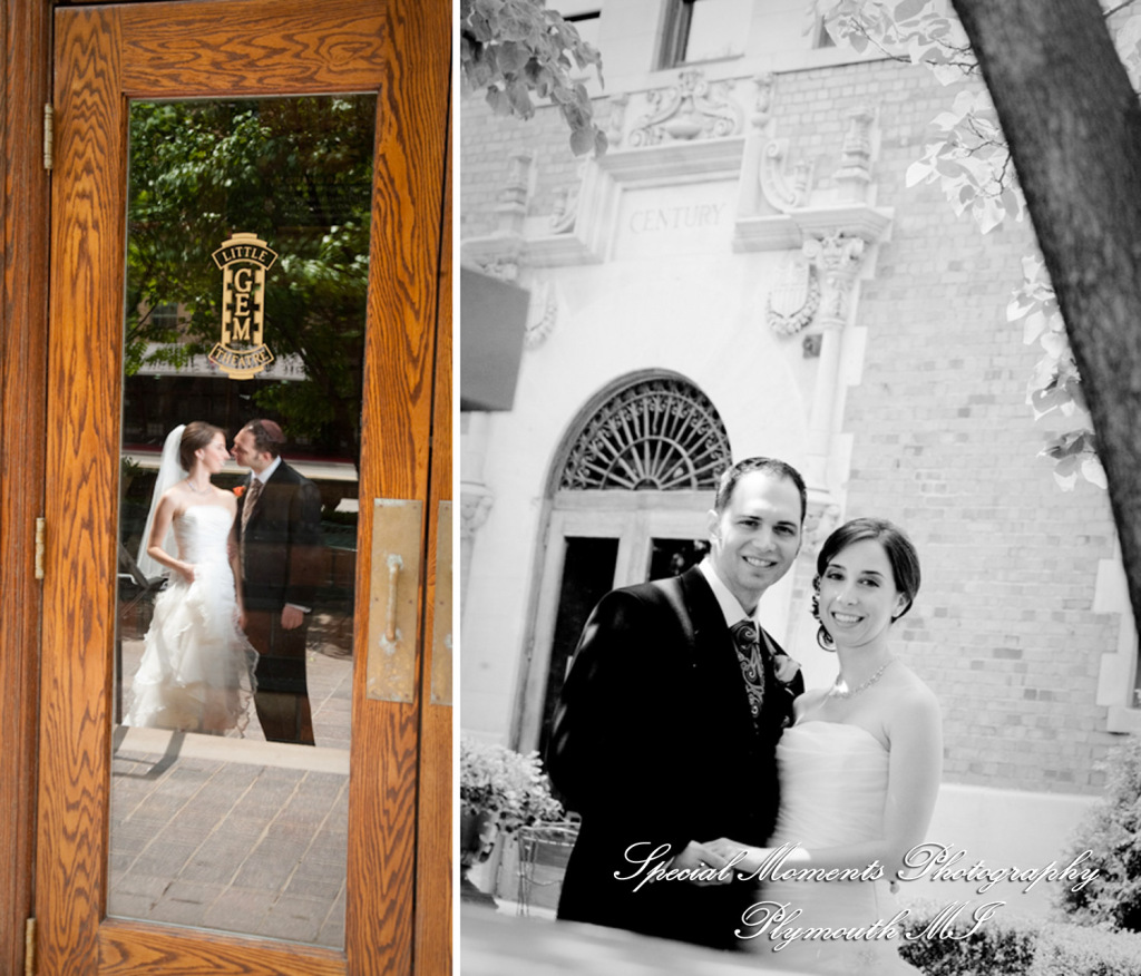 Sarah & Edward at Gem Theatre Detroit MI wedding photograph