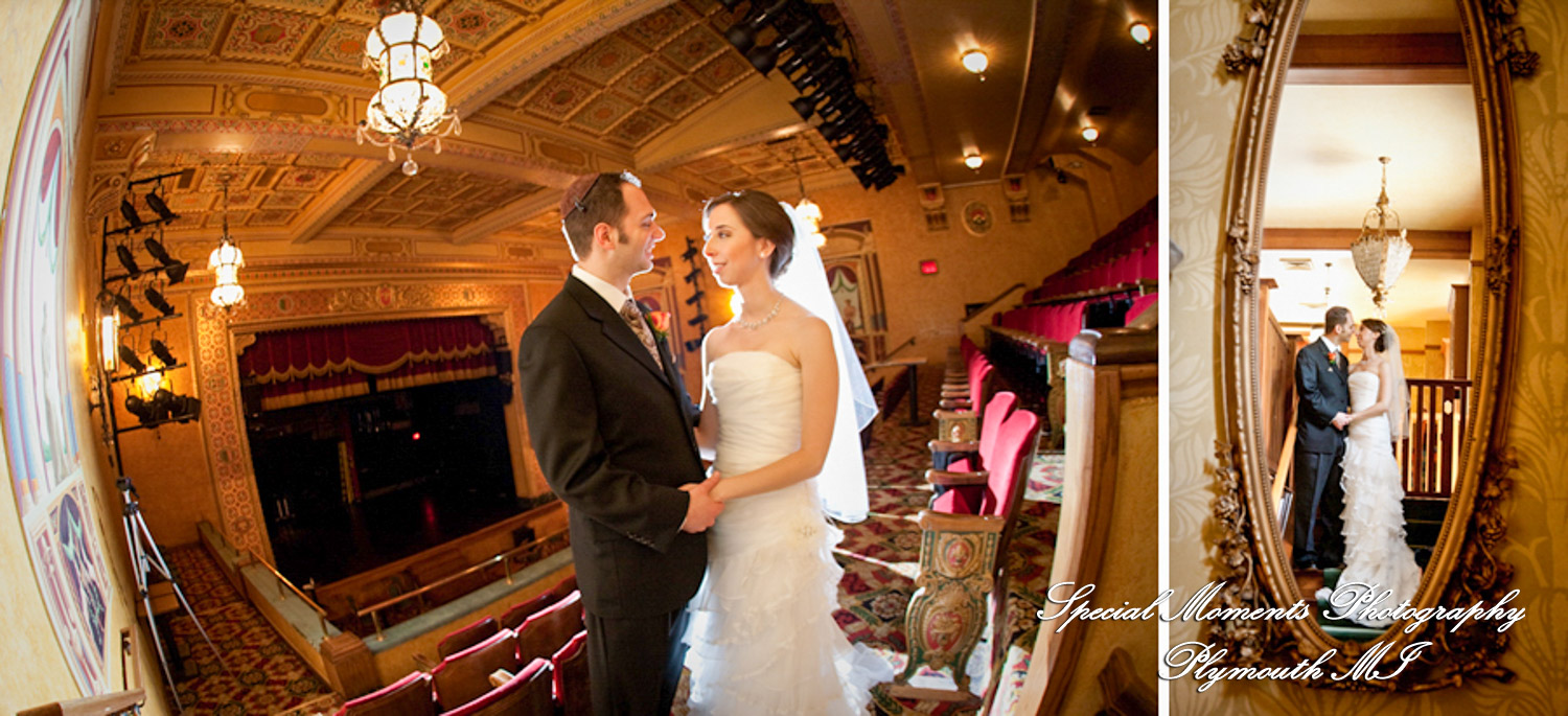 Sarah & Edward at Gem Theatre Detroit MI wedding photograph