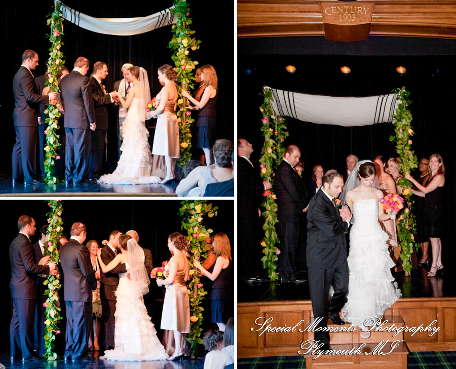 Sarah & Edward at Gem Theatre Detroit MI wedding photograph