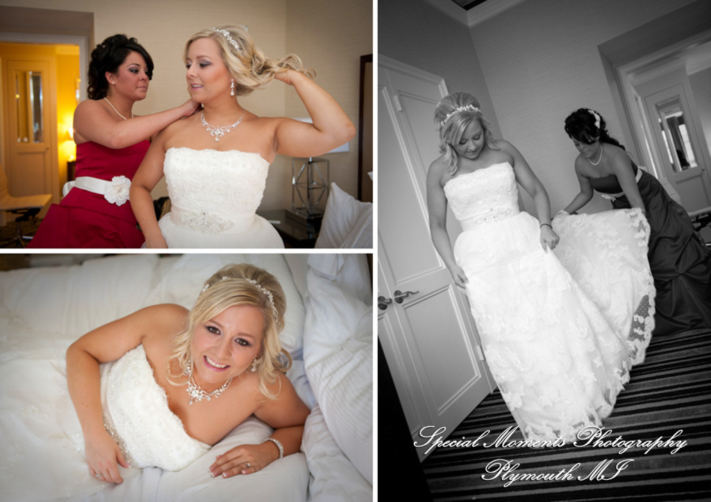 Megan & Kiel at Henry Ford Museum Dearborn MI wedding photograph