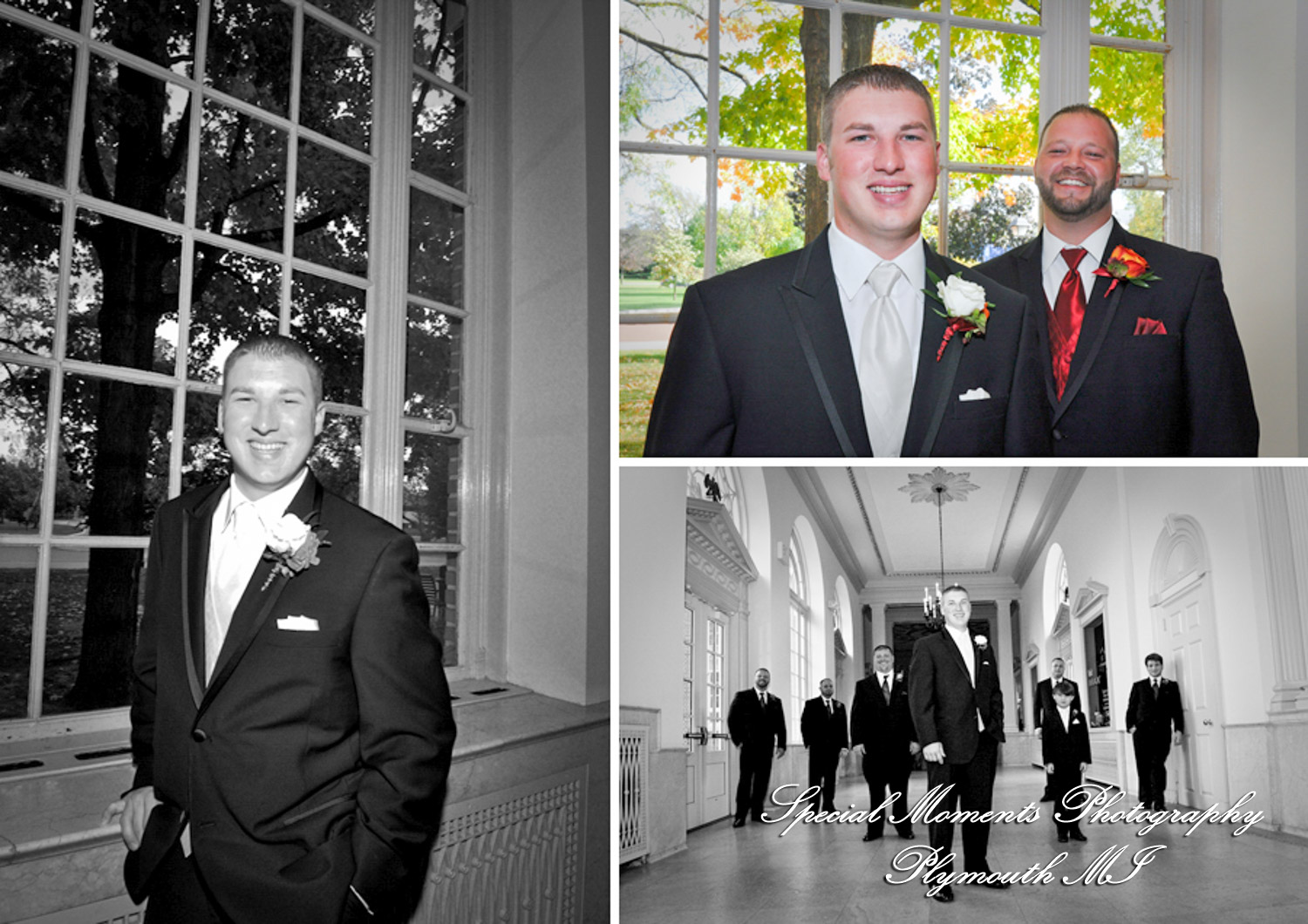 Megan & Kiel at Henry Ford Museum Dearborn MI wedding photograph
