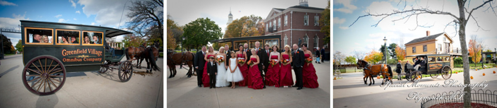 Megan & Kiel at Henry Ford Museum Dearborn MI wedding photograph
