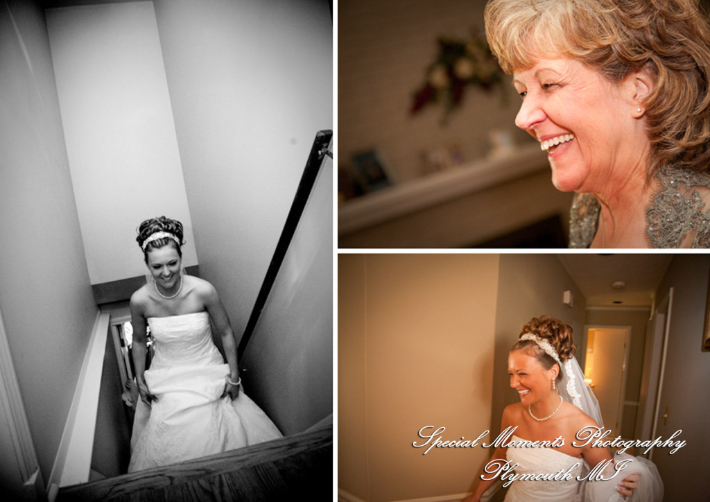 Julie & George at St. Jane Frances de Chantal Sterling Heights MI wedding photograph