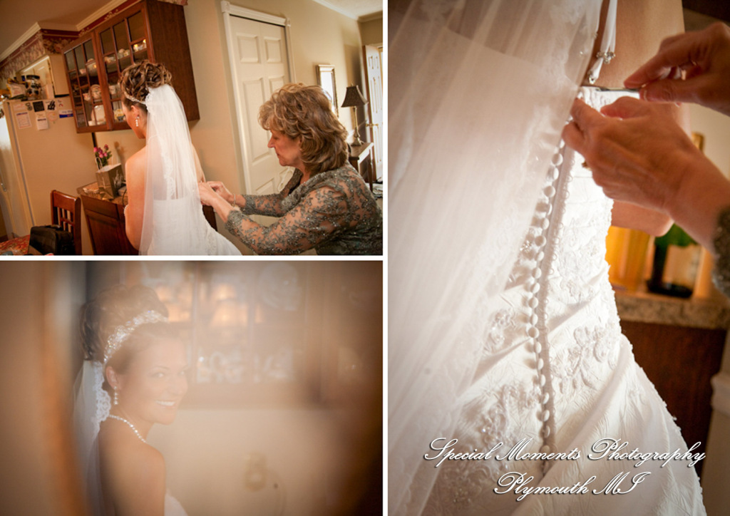 Julie & George at St. Jane Frances de Chantal Sterling Heights MI wedding photograph