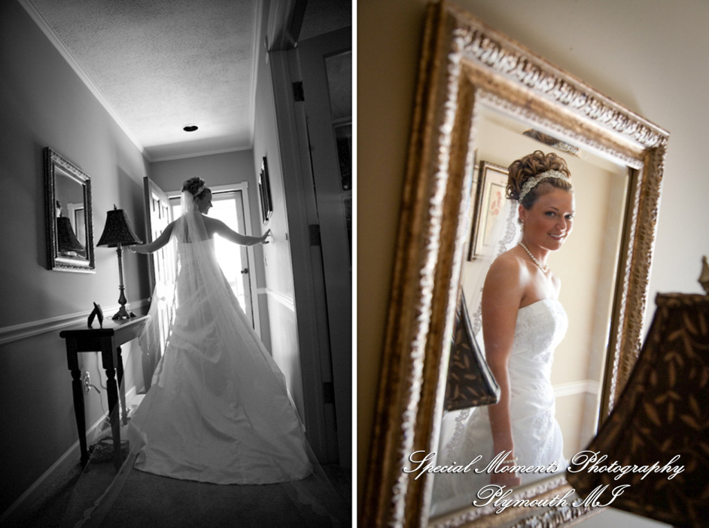 Julie & George at St. Jane Frances de Chantal Sterling Heights MI wedding photograph