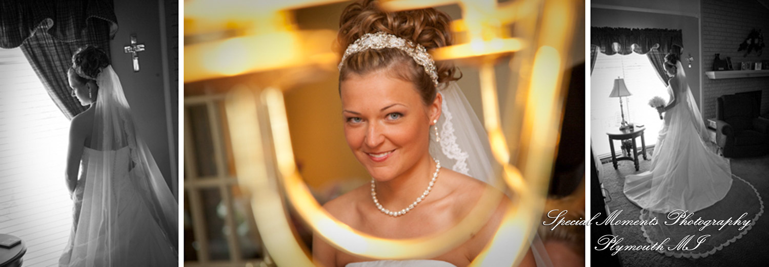 Julie & George at St. Jane Frances de Chantal Sterling Heights MI wedding photograph