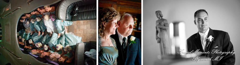 Julie & George at St. Jane Frances de Chantal Sterling Heights MI wedding photograph