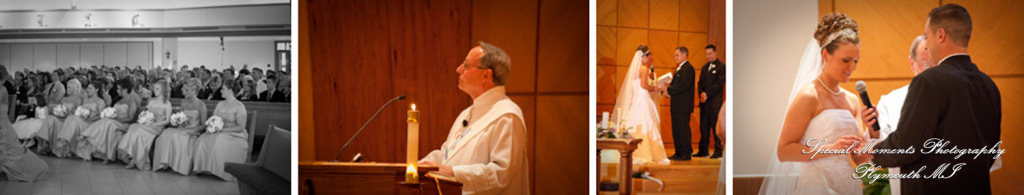 Julie & George at St. Jane Frances de Chantal Sterling Heights MI wedding photograph