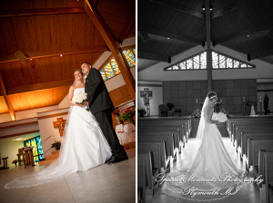 Julie & George at St. Jane Frances de Chantal Sterling Heights MI wedding photograph
