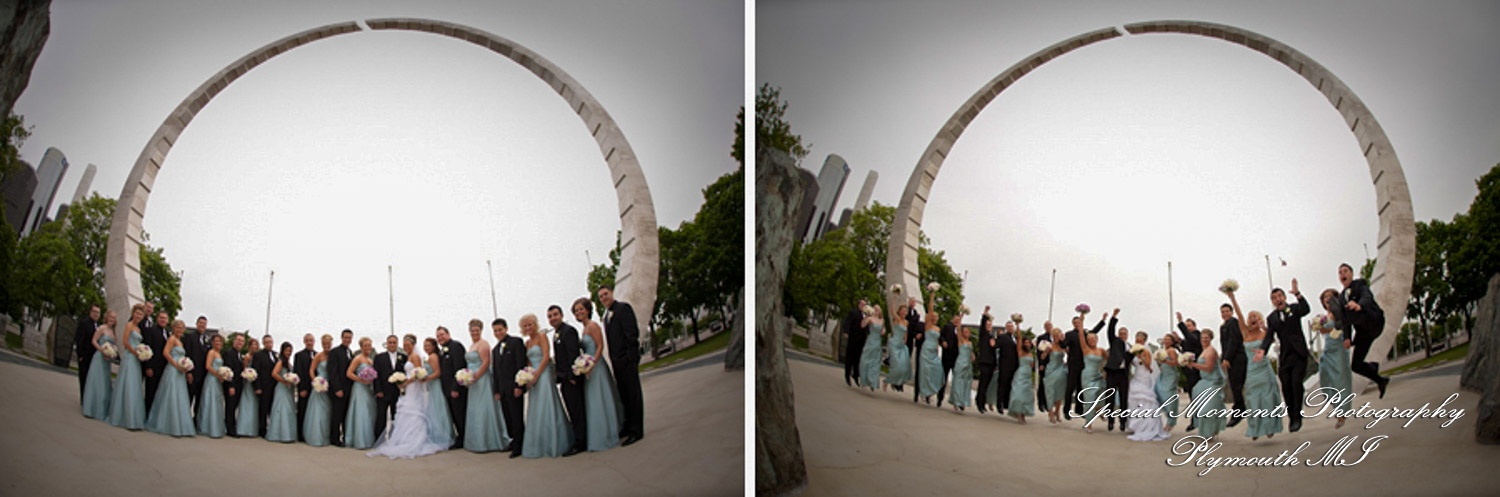 Julie & George at Andiamo's Warren MI wedding photograph