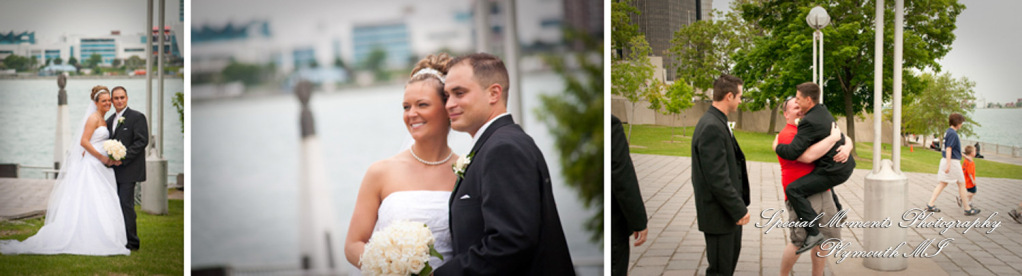 Julie & George at Andiamo's Warren MI wedding photograph