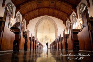 Nicole & Duston at Sacred Heart Chapel Marygrove Conservancy Detroit MI wedding photograph