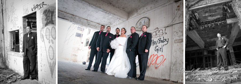 Nicole & Duston at The Henry Ford Museum Dearborn MI wedding photograph