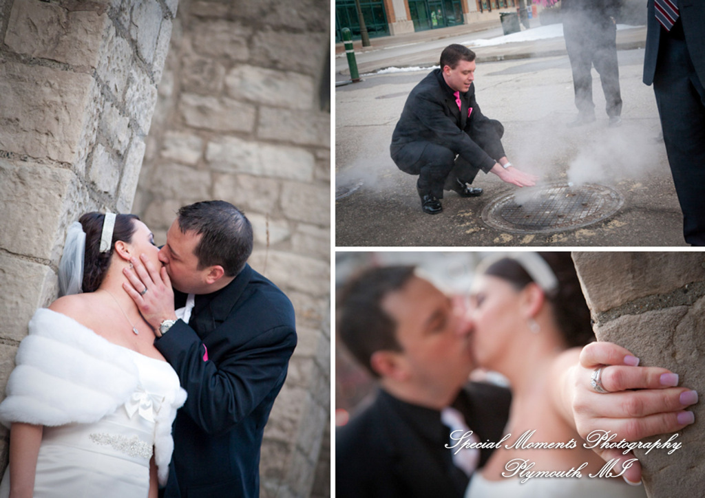 Nicole & Duston at The Henry Ford Museum Dearborn MI wedding photograph