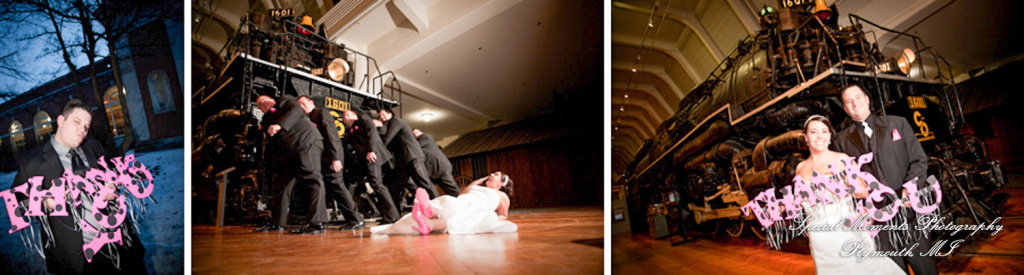 Nicole & Duston at The Henry Ford Museum Dearborn MI wedding photograph