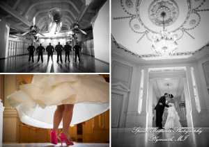Nicole & Duston at The Henry Ford Museum Dearborn MI wedding photograph