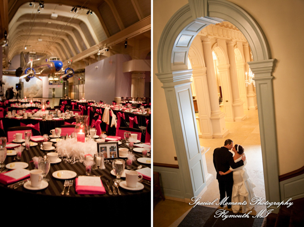 Nicole & Duston at The Henry Ford Museum Dearborn MI wedding photograph