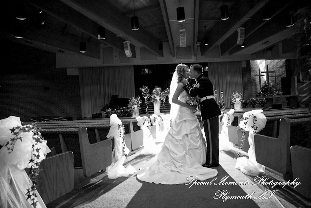 Kim & Mark at Calvary Baptist Church Canton MI wedding photograph