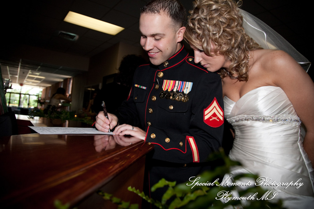 Kim & Mark at Calvary Baptist Church Canton MI wedding photograph