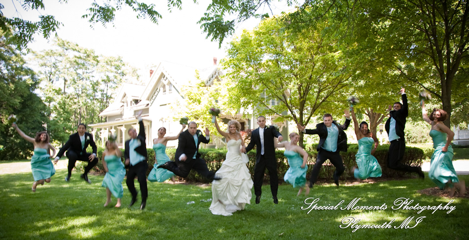 Kim & Mark at Kellogg Park Plymouth MI wedding photograph