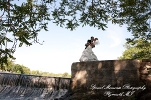 Kim & Mark at Kellogg Park Plymouth MI wedding photograph