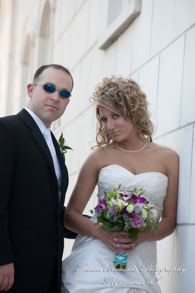 Kim & Mark at Kellogg Park Plymouth MI wedding photograph