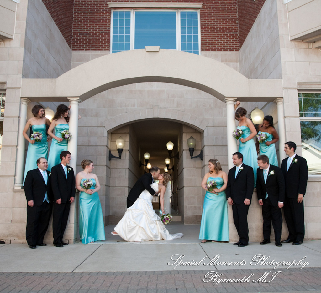 Kim & Mark at Kellogg Park Plymouth MI wedding photograph