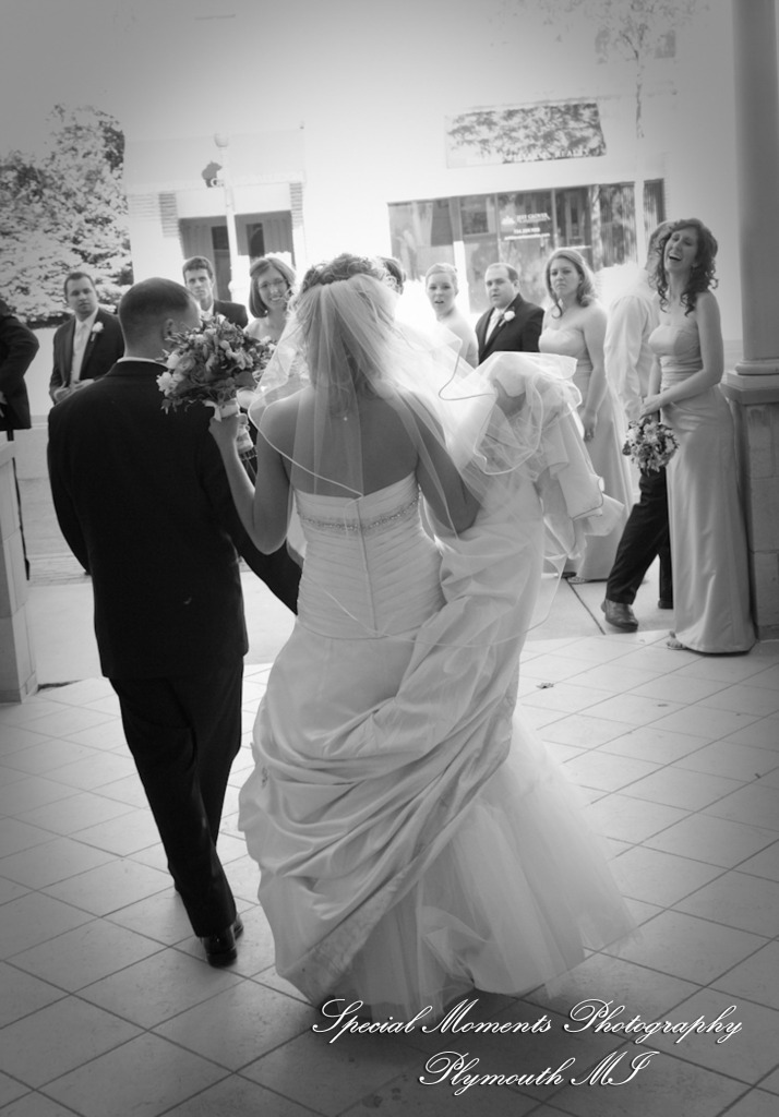 Kim & Mark at Kellogg Park Plymouth MI wedding photograph