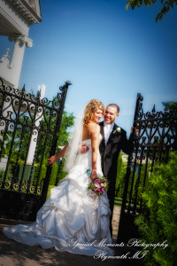 Kim & Mark at Kellogg Park Plymouth MI wedding photograph