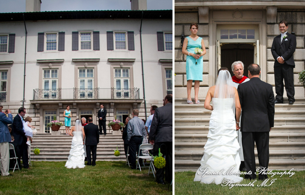 Amy & Josh at Grosse Pointe War Memorial Grosse Pointe Farms MI wedding photograph
