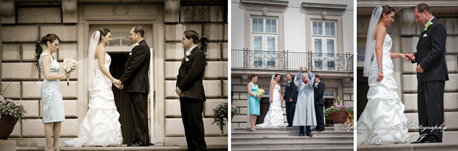 Amy & Josh at Grosse Pointe War Memorial Grosse Pointe Farms MI wedding photograph