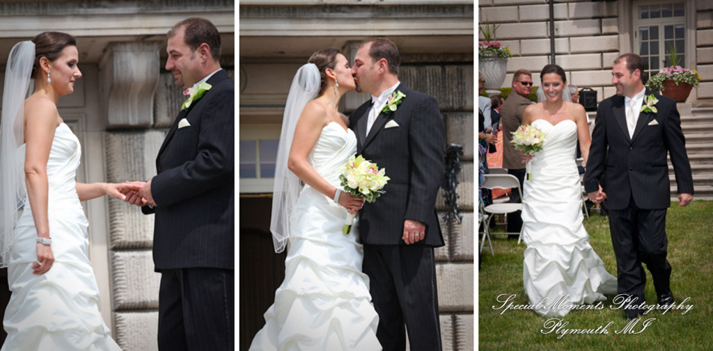 Amy & Josh at Grosse Pointe War Memorial Grosse Pointe Farms MI wedding photograph
