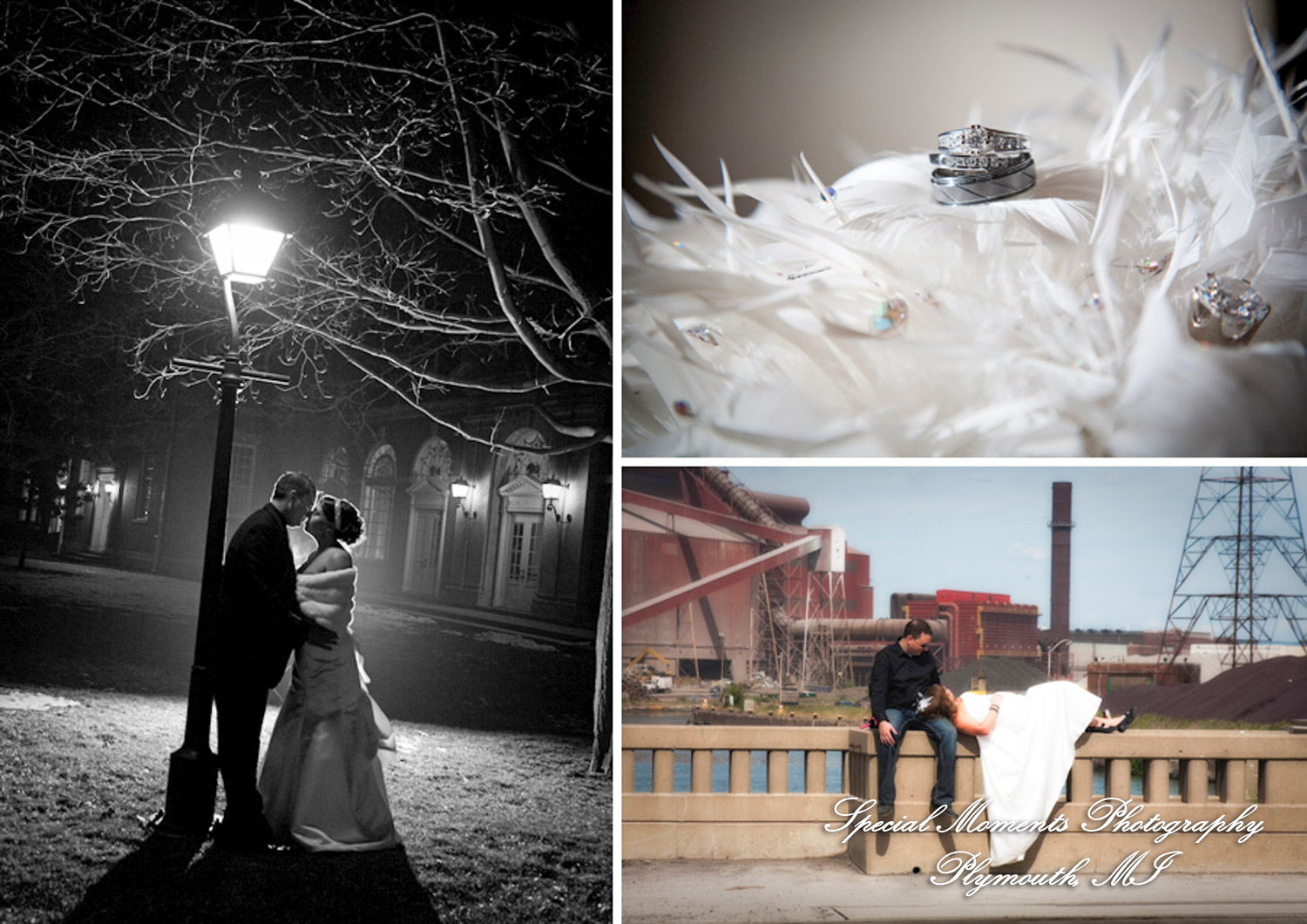 Nicole & Duston Trash The Dress Downtown Detroit MI wedding photograph