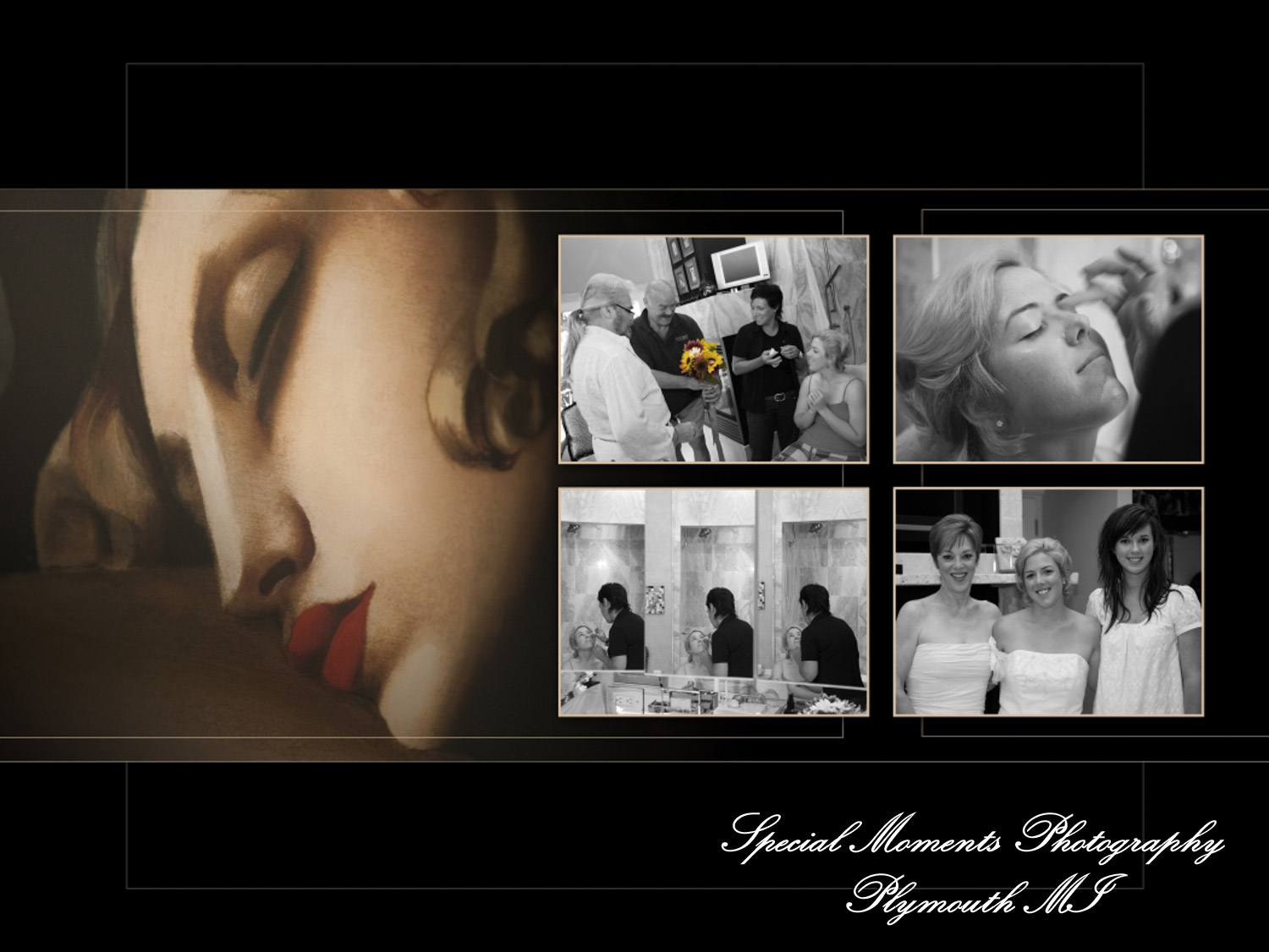 Coffee Table Design - Amanda & Mike at a home wedding album design photograph