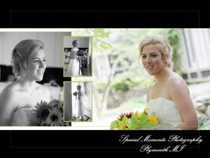 Amanda & Mike at a home wedding album design photograph