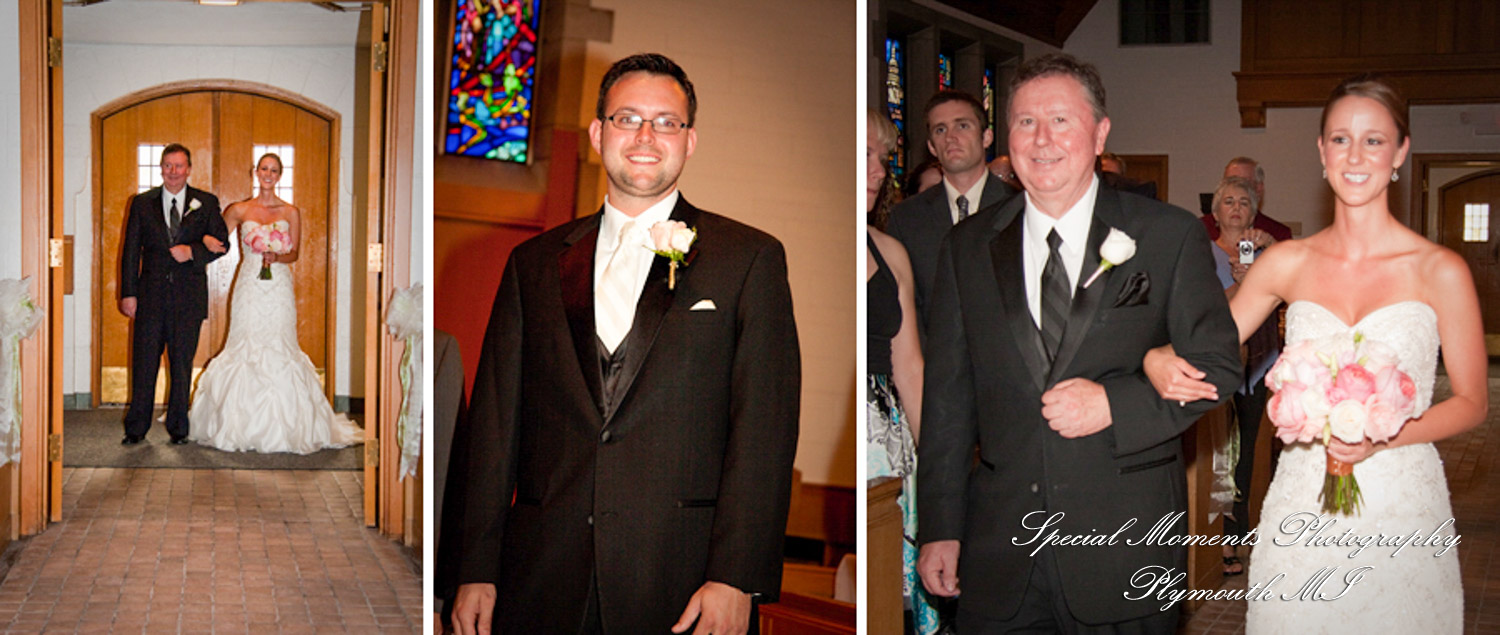 Brittany & Andy at MSU Alumni Memorial Chapel East Lansing MI wedding photograph