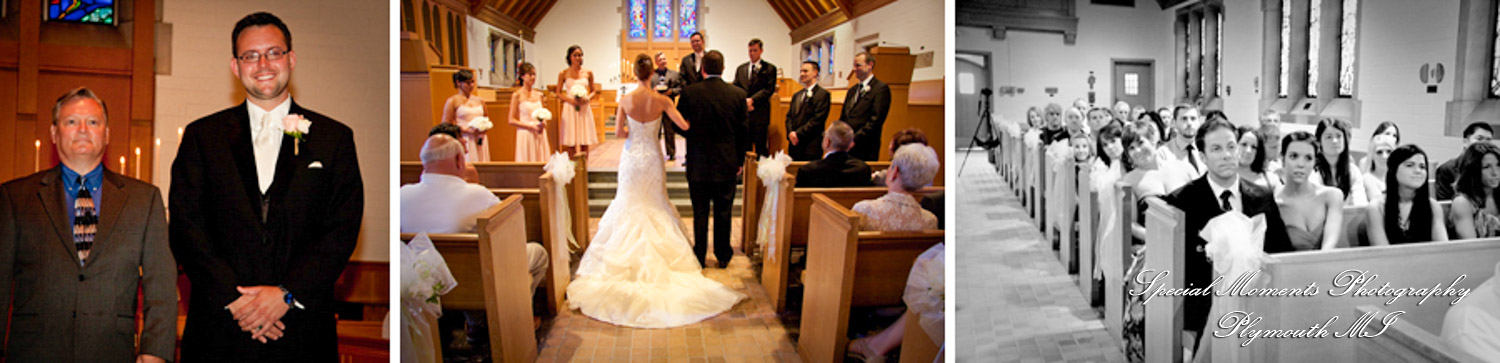 Brittany & Andy at MSU Alumni Memorial Chapel East Lansing MI wedding photograph