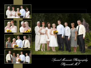 Amanda & Mike at a home wedding album design photograph