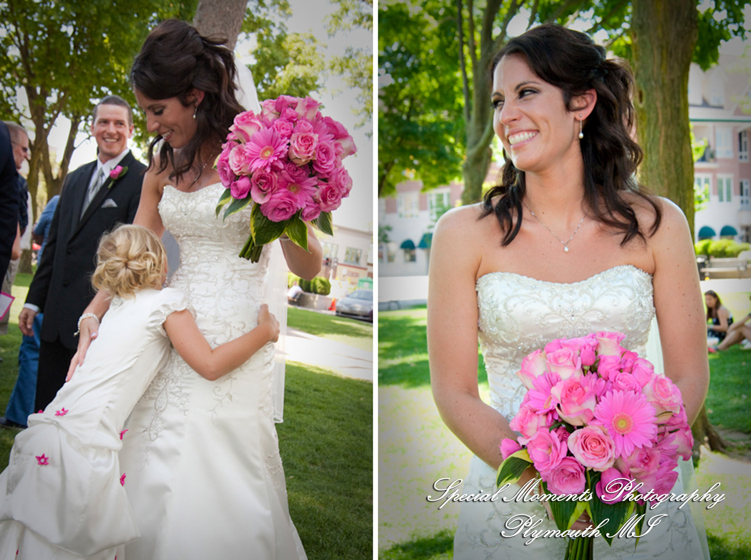 Ashieigh & Sean at Kellogg Park Plymouth MI wedding photograph