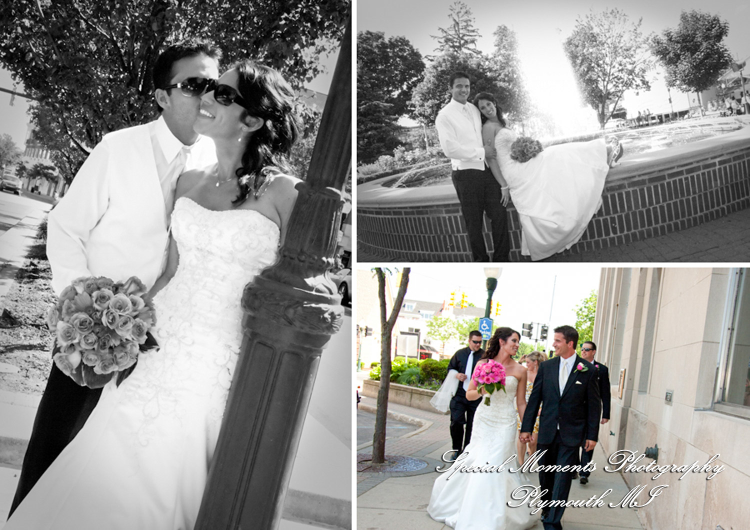 Ashieigh & Sean at Kellogg Park Plymouth MI wedding photograph