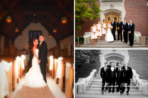 Brittany & Andy at MSU Alumni Memorial Chapel East Lansing MI wedding photograph