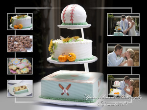 Amanda & Mike at a home wedding album design photograph